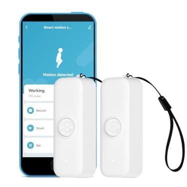 Imagem de SENCKIT Sensor De Movimento Wi-Fi: Detector Inteligente Pir, Infravermelho Para Sistema Alarme E Automação Residencial, Monitoramento Remoto Por Aplicativo, Compatível Com Alexa (Pacote 2)