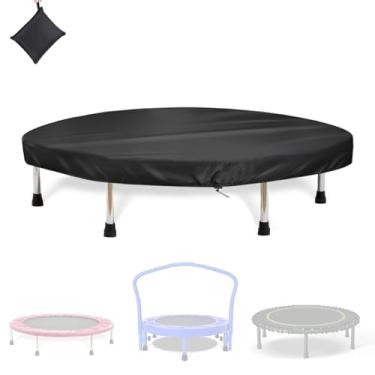Imagem de WBLCDH Capa Para Trampolim, Mini Capas, Capas De Fitness À Prova D'Água Crianças/Adultos, Áreas Internas/Externas/Jardim, Não Mola (Preta, 38 Polegadas)