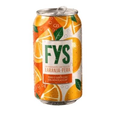 Imagem de Pack 6 Refrigerante FYS Lata 350ml Sabores (350ml, 6x Laranja Pera)
