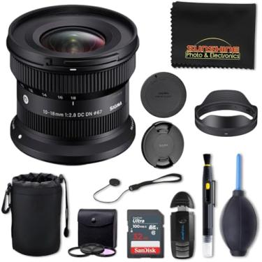 Imagem de Sigma Lente contemporânea 10-18 mm f2.8 DC DN para Sony E com pacote Sunshine Photo Advanced - 4 anos de garantia do fabricante dos EUA