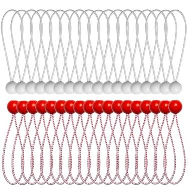 Imagem de Cordão elástico esférico de 15 cm para serviço pesado para lona de amarrar dossel barracas de acampamento mangueiras de arame de retenção de carga guarda-chuvas de pátio toldo 50 peças (multicoloridas