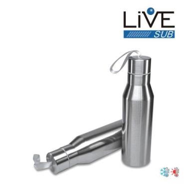 Imagem de Garrafa aço inox esporte térmica 450ml - prata - Subliarte Sublimação