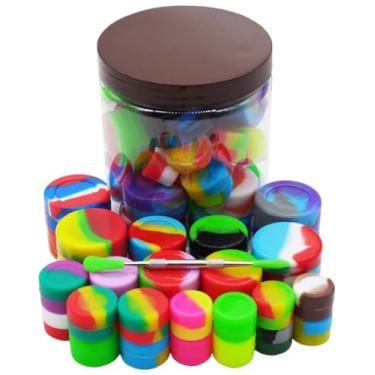 Imagem de KUVIS Recipientes De Cera Silicone Antiaderentes 2Ml, 3Ml, 5Ml E 7Ml Para Concentrados Com Ferramenta Escultura (Conjunto 33)