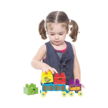 Imagem de Blocos de Montar Carrinho de Frutas Tand Baby