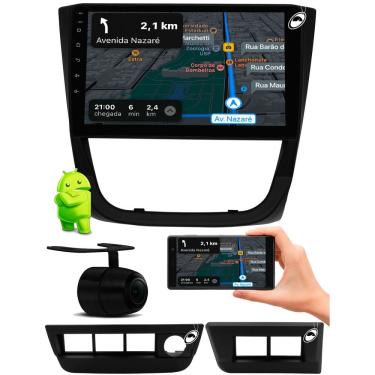 Imagem de Multimídia 9" Polegadas Android Gol Voyage Saveiro G5 + Câmera de Ré