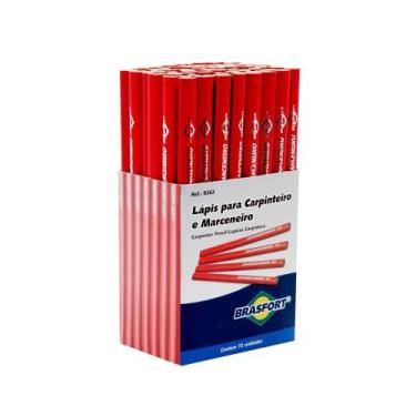 Imagem de Lapis Carpinteiro Brasfort c/72pcs