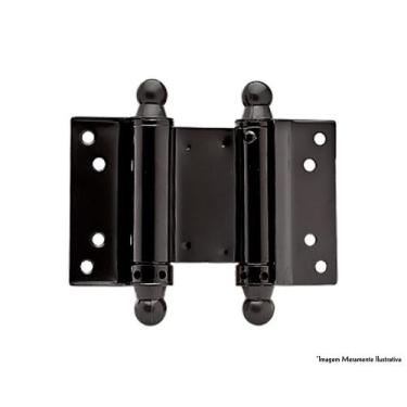 Imagem de Dobradica Silvana Vai-Vem Preta 3equot