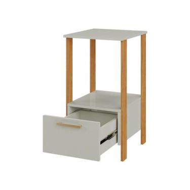 Imagem de Mesa Lateral Auxiliar com 1 Gaveta Industrial - Pradel Móveis
