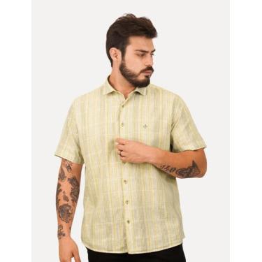 Imagem de Camisa Dudalina Masculina Manga Curta Comfort Superfine Cotton Listrad