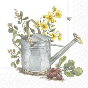 Imagem de Guardanapo para Decoupage Ihr 33x33 Regador de Jardim C/ 20 Unidade - 