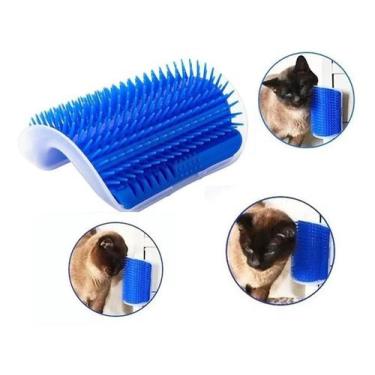 Imagem de Escova Coçadinha de Canto Para Gato com Catnip - ELO IMPORTS
