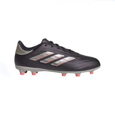 Imagem de adidas Tênis infantil unissex Copa Pure Ii League Firm Ground, Aurora Black/Platin Metallic/Turbo, 12 Little Kid