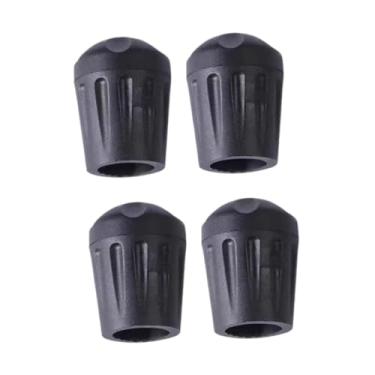 Imagem de menolana Protetor de pés para cadeiras, 4 peças, proteção para superfícies, preto, antiderrapante, almofadas para pernas de cadeiras de jantar, para áreas, Diâmetro Interno 1.3