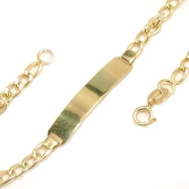 Imagem de Pulseira infantil unissex de chapa - 2PUO0313