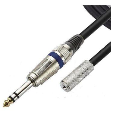 Imagem de Cabo Extensor P2 P10 5 Metros Extensão Retorno Fone Ouvido - Storm