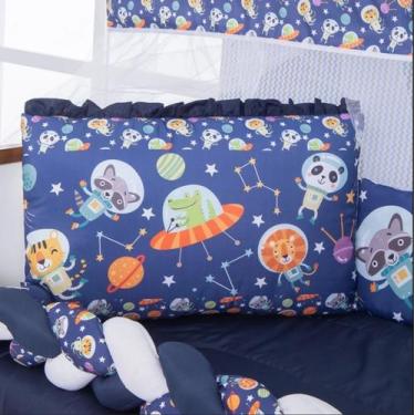 Imagem de Kit Berço Completo 13 Peças Estampas Modernas Bebê - Laika Enxovais, A