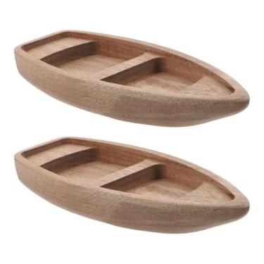 Imagem de ORFOFE Peças de barco miniatura de madeira modelo rústico veleiro suporte para livros decoração de casa ornamento miniatura mesa decoração náutica