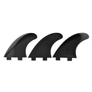 Imagem de Tri Fin Thruster Conjunto Surfboard Fins FCS Cabeça única G5 Nylon Plastic Alto desempenho Responsivo leve para Funboard Shortboard Longboard preto branco 3pcs