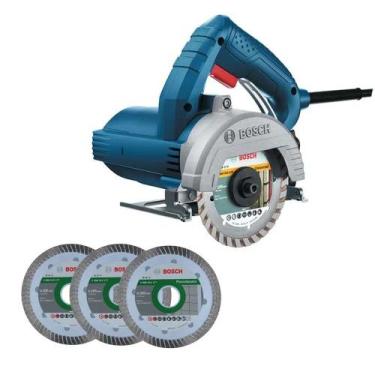 Imagem de Kit Serra Mármore Titan GDC150 110V + 3 Discos 105mm Bosch, 110V