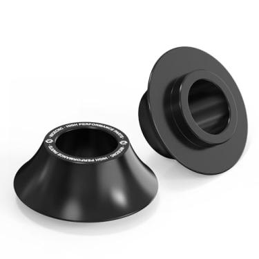 Imagem de NICECNC Espaçadores de roda dianteira de eixo cônico, conjunto de espaçador de roda cônica para eixos dianteiros preto compatível com Harley Electra Glide Classic FLHTC 2008-2013, substituição para