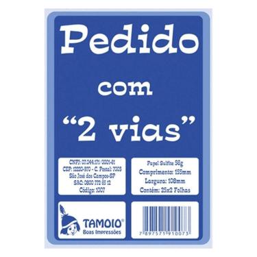 Imagem de Bloco Pedido 1/36 Tamoio 2 Vias 25X2 Folhas 1007