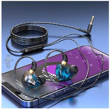 Imagem de Fone Ouvido de Ouvido S18 Blue Plug P2 Com Microfone Para Gravação Liv