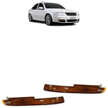 Imagem de Pisca Parachoque Dianteiro Bora 2008 2009 2010 Âmbar Lente Lisa Acríli