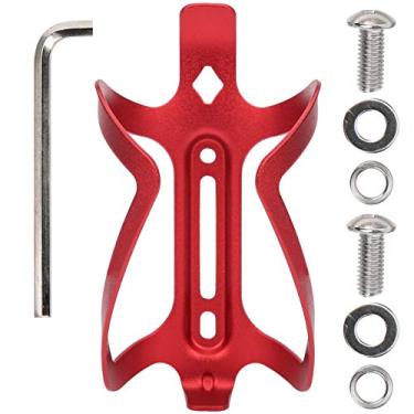 Imagem de Suporte para garrafas de bicicleta Munefe, suporte para garrafas de água para bicicleta, rack de garrafa de liga de alumínio para bicicleta de montanha, bicicleta de estrada, etc. (Red)