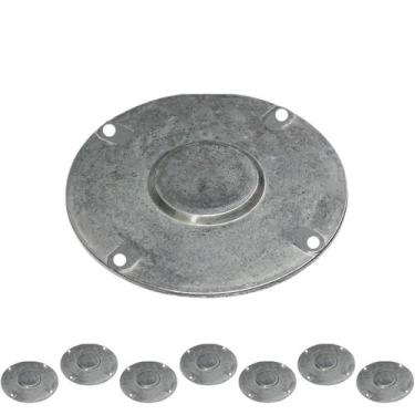 Imagem de 8 Tampa P/condulete Redondo Alumínio Medida 3/4 Sieg