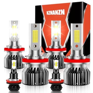 Imagem de Adequado para conjunto de lâmpadas Nissan Altima 2007 2008 2009 2010 2011 2012 2013 2014 2015 2016 2017 2018, farol alto / baixo H11, 6500K Pacote combo de lâmpada branca para carro, Plug and Play