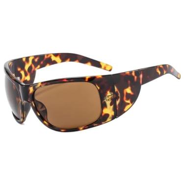 Imagem de Óculos de sol grandes da moda, feminino, retrô, punk, vintage, masculino, esportivo, uv400 (c3)