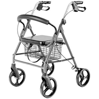Imagem de Andador 4 Rodas SC302 Dobrável em Alumínio com Assento - Hidrolight