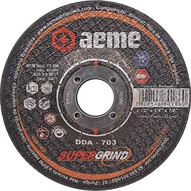 Imagem de Disco de Desbaste Aço/Inox Aeme DDA 703 Super Grind 4.1/2 x 1/4 x 7/8