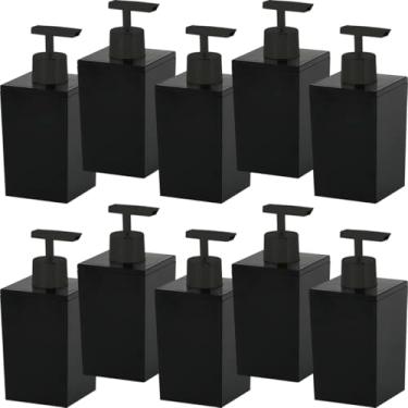 Imagem de Kit 10 Porta Sabonete Líquido 300ml Saboneteira Estilo Minimalista Banheiro Lavabo Dispenser Moderno