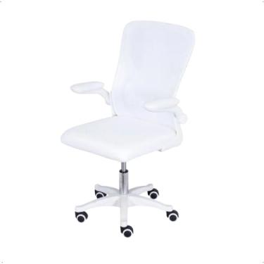 Imagem de Cadeira Bogotá Mesh, Branca, Ergonômica, Ajustável, Suporta 120kg, para Escritório