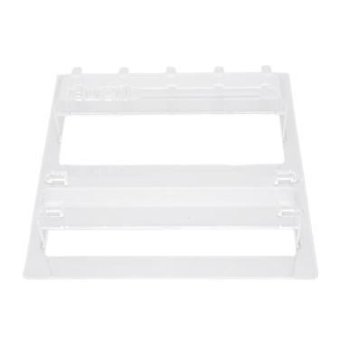 Imagem de Fockety Montagem de Parede Organizador de Prateleira de Cabeceira, Armazenamento de Plástico Adesivo Com Ganchos e Clipes de Cabo, para o Fone de Ouvido Remoto, Com óculos de Bordo da (Transparente)