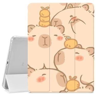 Imagem de Capa de almofada JOYLAND Cute Capybara para iPad 10.9 2022 com lápis