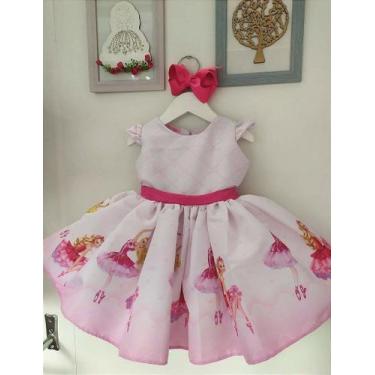 Imagem de Vestido Bailarina Barbie Rosa Infantil Luxo - Fabuloso Ateliê, 8