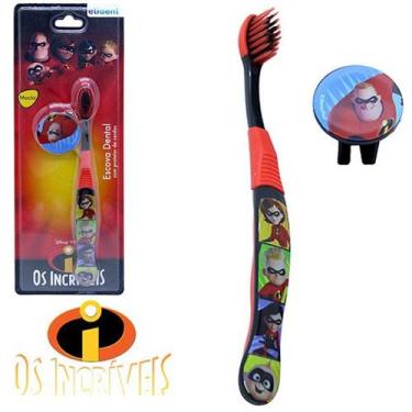 Imagem de Escova Dental Infantil Os Incríveis com Capa - Etident