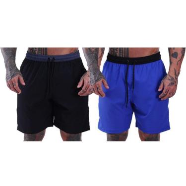 Imagem de Kit 2 Bermudas em Tactel Com Elastano MXDConceito Com Bolsos-Masculino