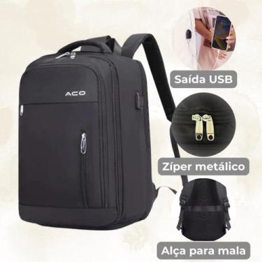 Imagem de Mochila Impermeável Executiva Escola Universidade Trabalho Ideal Noteb