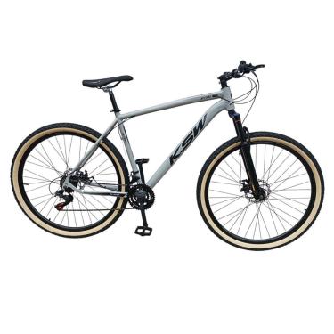 Imagem de Bicicleta Ksw Xlt Aro 29 24v Freios Mecanicos Profissional Pneu Faixa Amarelo-Unissex