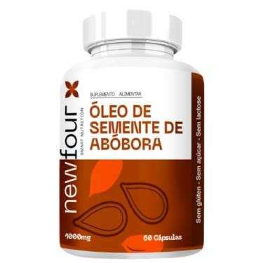 Imagem de Óleo de Semente de Abóbora 1000mg Newfour – 60 Cápsulas | Próstata, Imunidade e Cabelos | Fonte de Ômegas 6 e 9 | Sem Glúten, Açúcar e Lactose