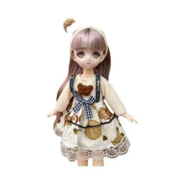 Imagem de Boneca BJD Em Escala 1/6 De 30cm Com 23 Juntas Removíveis, Olhos 3D, V