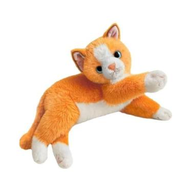 Imagem de Boneco De Pelúcia De Gato Simulado Colorido De 45cm, Almofada De Alta 