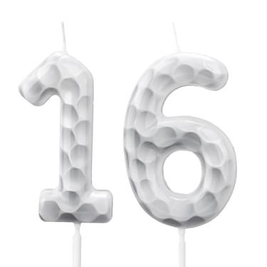 Imagem de Vela de Aniversário com Tema Golfe, Vela com Número Aniversário Topo de Bolo Golfe para Decoração Festas Esportivas Torneios Comemorações (16)
