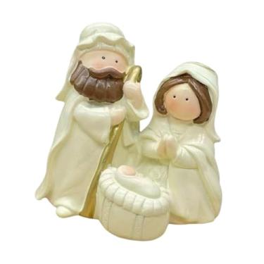 Imagem de Kuntesetty Mini Estátua Da Sagrada Família, Presépio de Natal, Figuras de Maria para O Natal