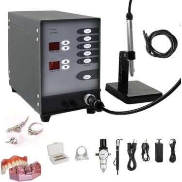 Imagem de Kit De Soldador De Joias Permanente, Máquina De Solda De Ponto De Arco De Tungstênio De Pulso Soldável Ouro Maciço, Alumínio, Soldagem De Titânio, Ortodontia Para Restauração De Joias