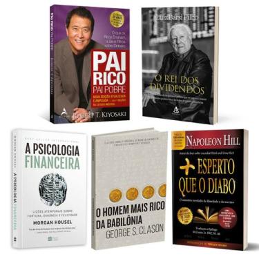 Imagem de Kit 5livros, Pai Rico, Pai Pobre,Psicologia Financeira,Homem Mais Rico