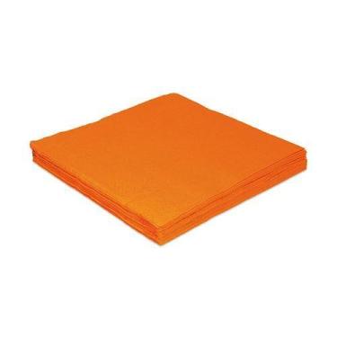 Imagem de 20 Guardanapos de Papel Laranja Liso 33x33 cm Folha Dupla Silver Festa